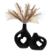Heart Shaped Ceramic Vase Set of 2 – Minimalist Modern Decorative Vases for Home, Wedding & Table Centerpieces